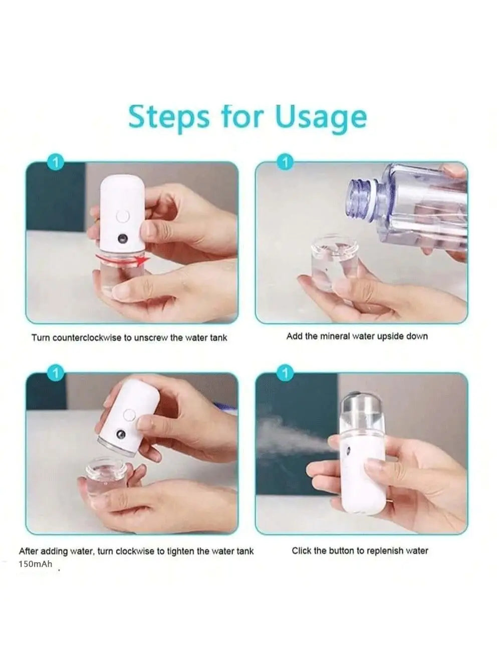 USB Rechargeable Facial Mist Sprayer – Instant Skin Hydration