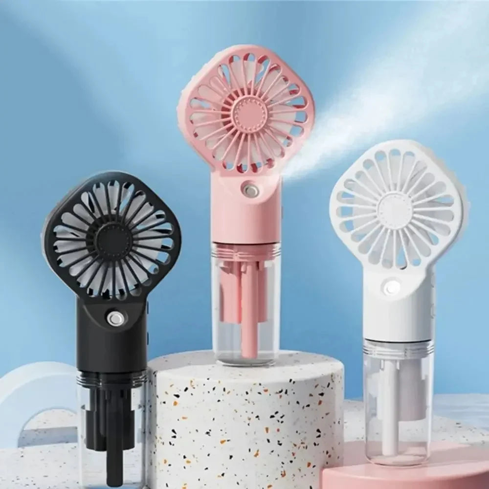Portable Mist Fan: Your Personal Cool Down, Anywhere.
