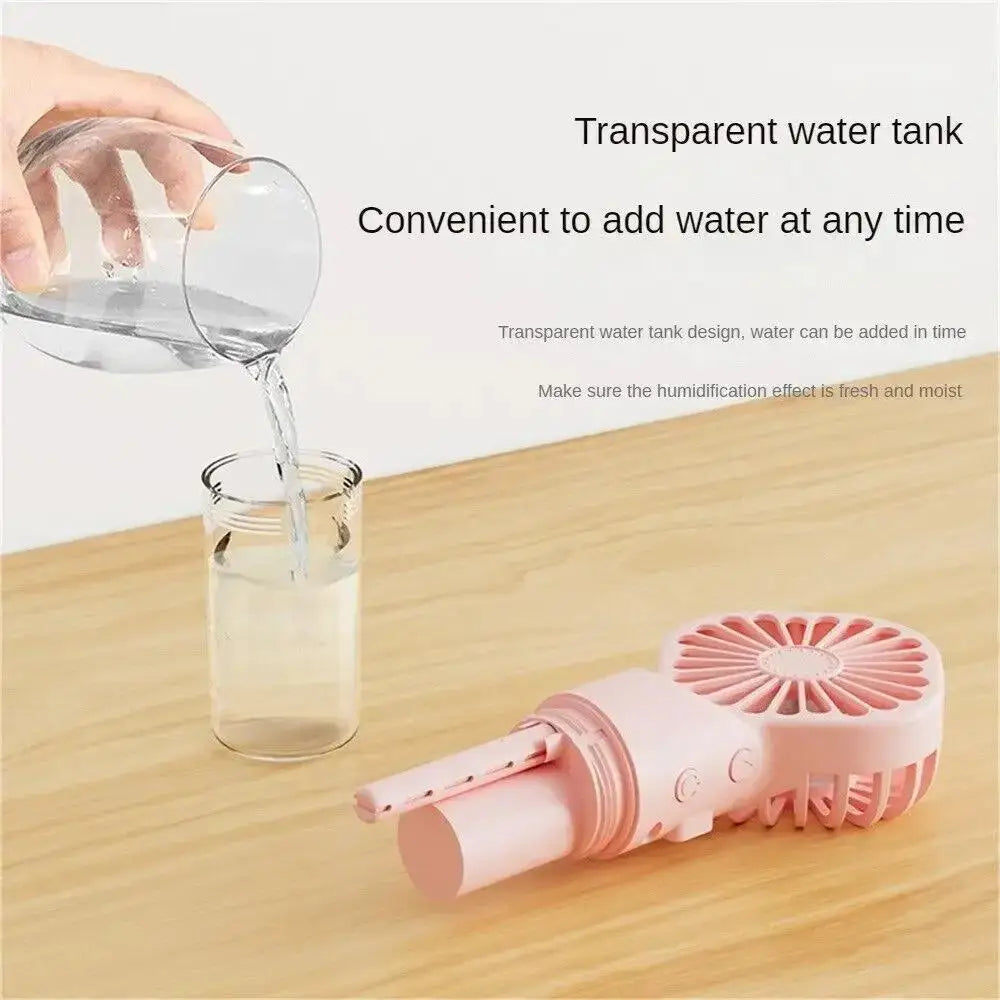 Portable Mist Fan: Your Personal Cool Down, Anywhere.