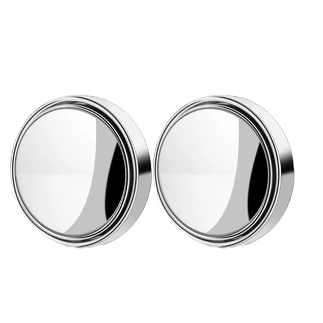 2Pcs Round Frame Convex Blind Spot Mirror