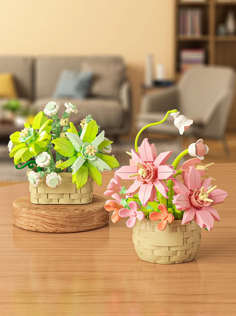 DIY Flower & Garden Blocks: Build Your Own Potted Botanical Art.