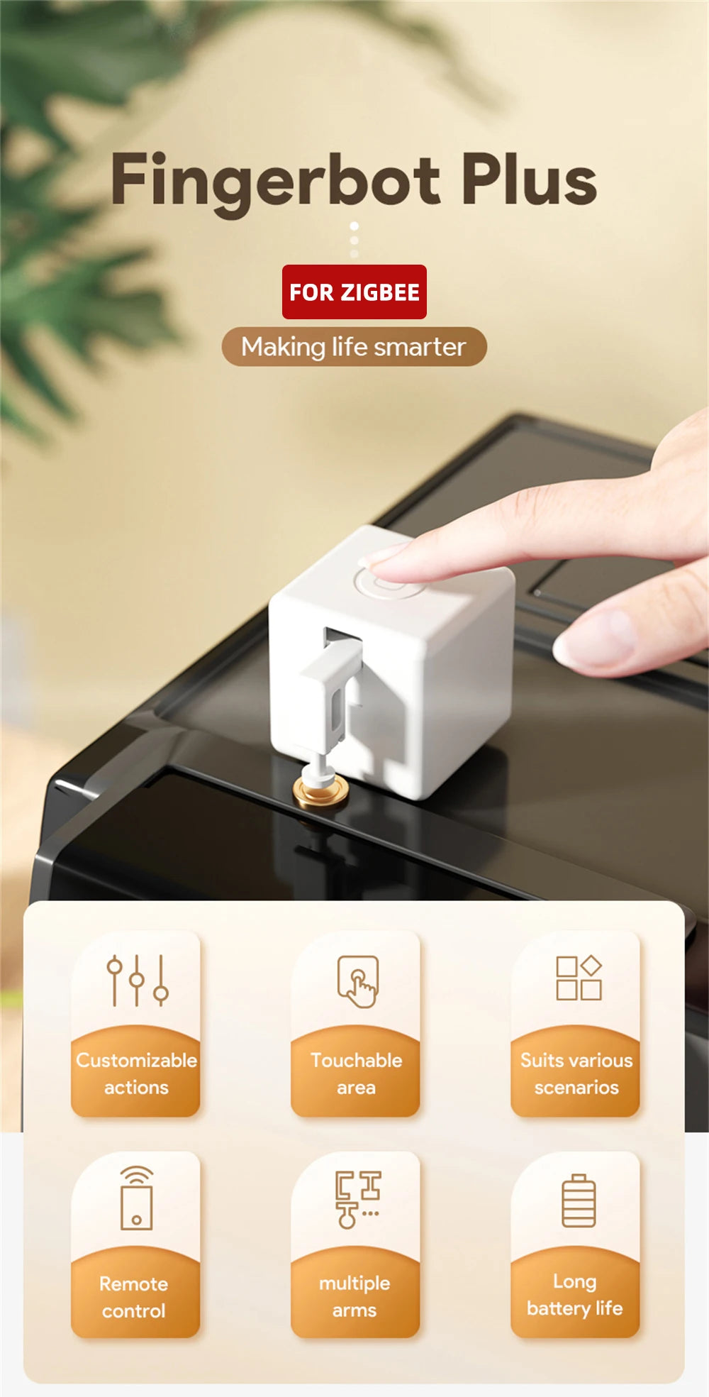 Smart Fingerbot – Wireless Button Pusher with Voice & App Control
