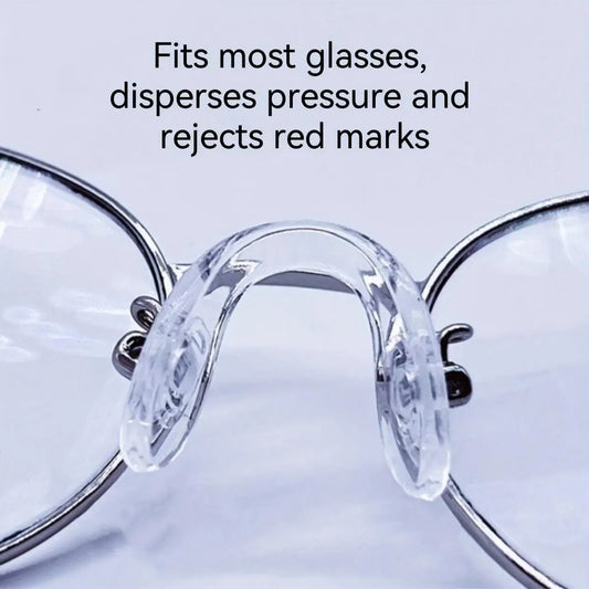 Ultra-Soft Silicone Nose Pads: Instant Comfort & Anti-Slip Security.