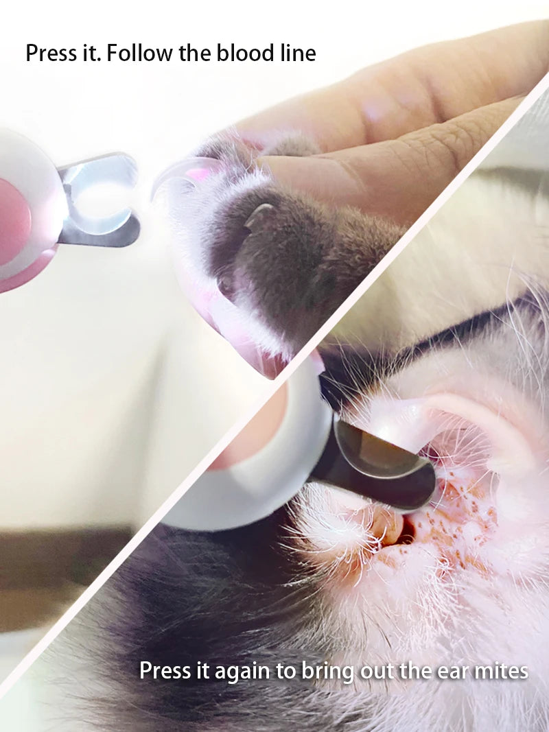 LED-Lit Pet Nail Clipper: The Safest, Easiest Way to Groom.