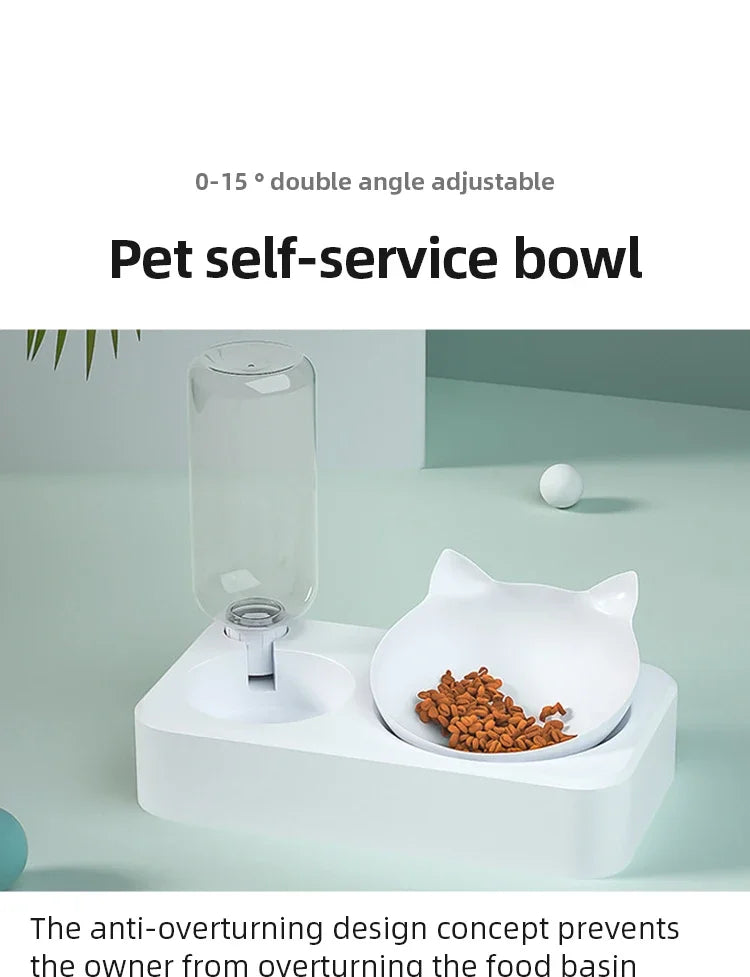 Ergonomic 15° Tilt Pet Bowl