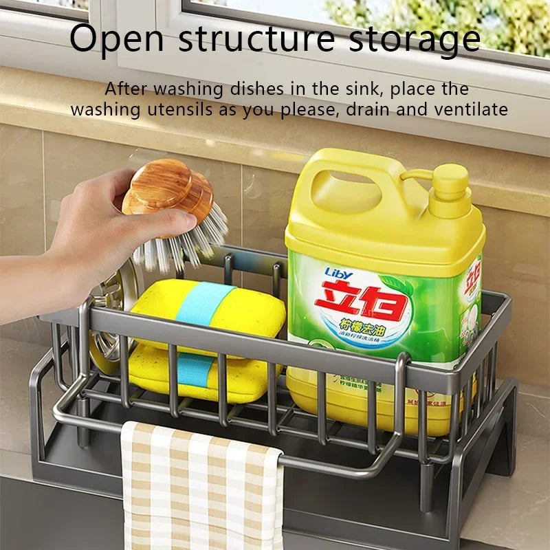 Multi-Functional Kitchen Sponge & Soap Rack