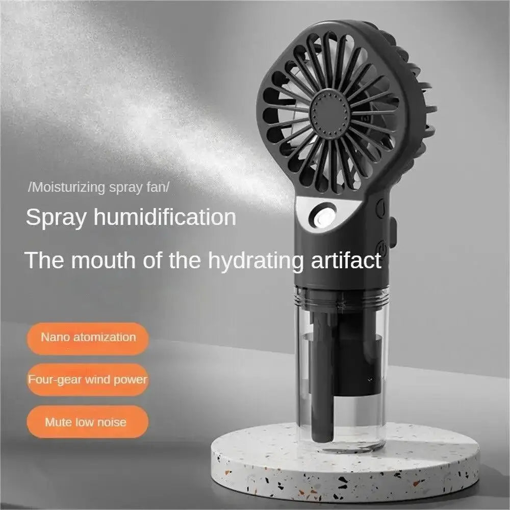 Portable Mist Fan: Your Personal Cool Down, Anywhere.