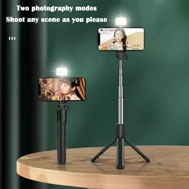 All-in-One Selfie Stick & Tripod: Your Ultimate Content Kit.