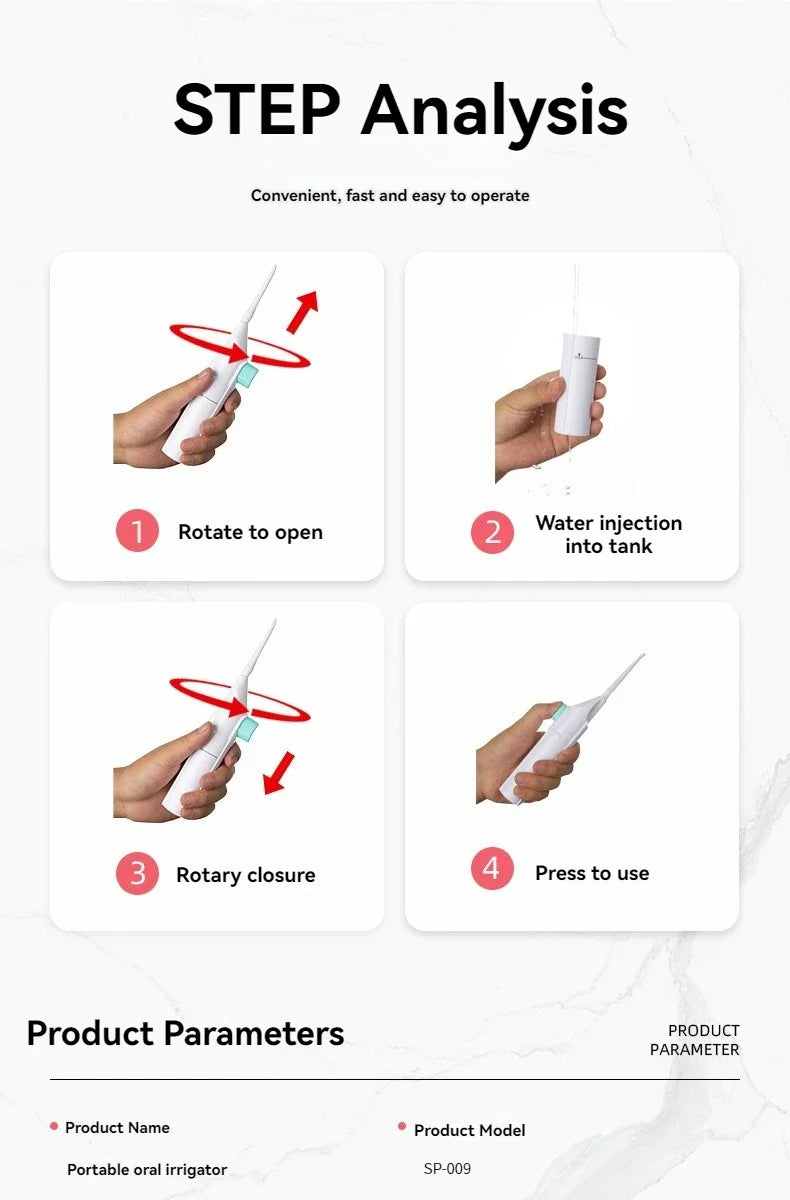 Water Toothpick for Teeth Cleaning.