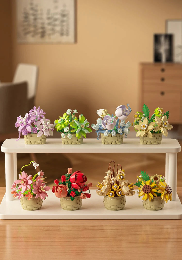 DIY Flower & Garden Blocks: Build Your Own Potted Botanical Art.