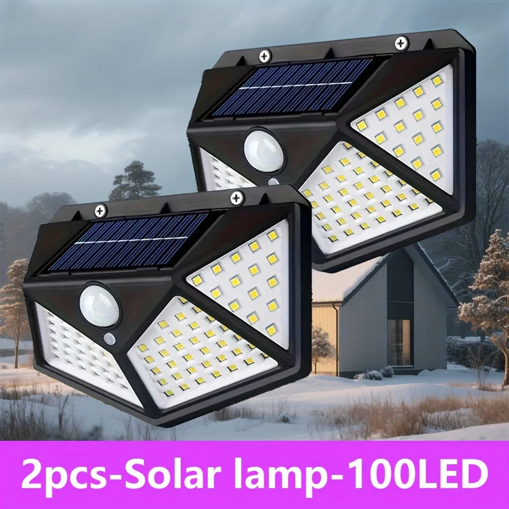 100LED Solar Motion Flood Light