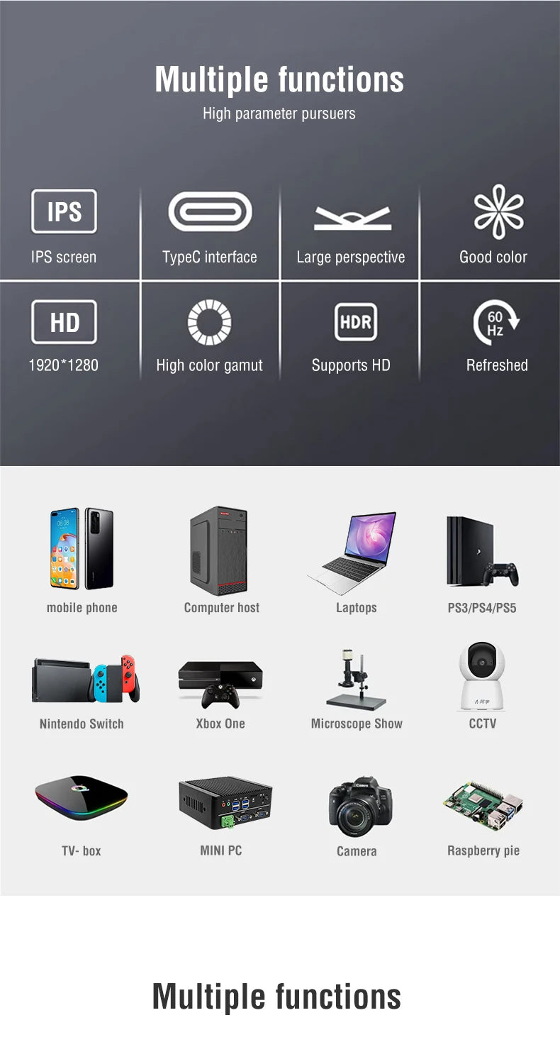 Anmite 10.5-Inch Portable Monitor: Your World, Expanded.