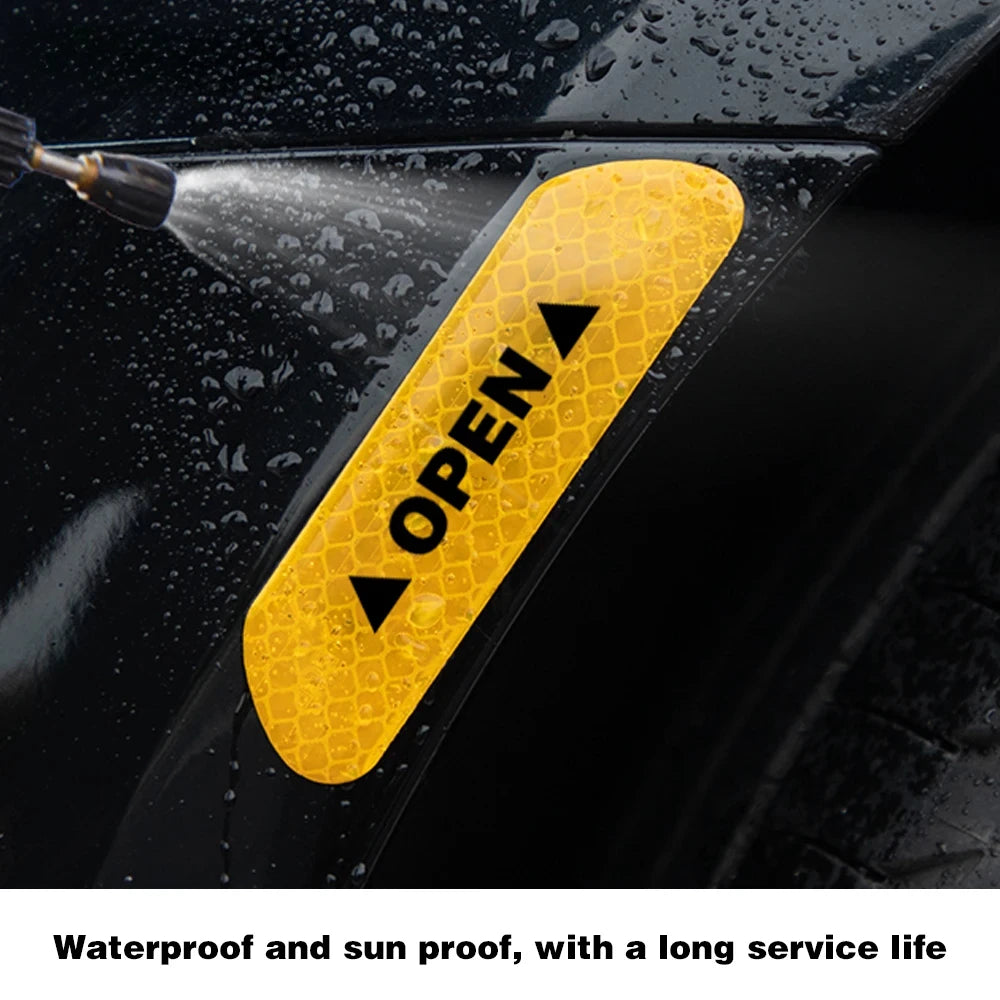 4PCS Reflective Car Door Stickers