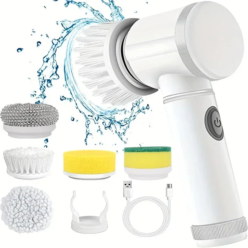 2025 Cordless Electric Spin Scrubber: Effortless, Deep-Cleaning Power.