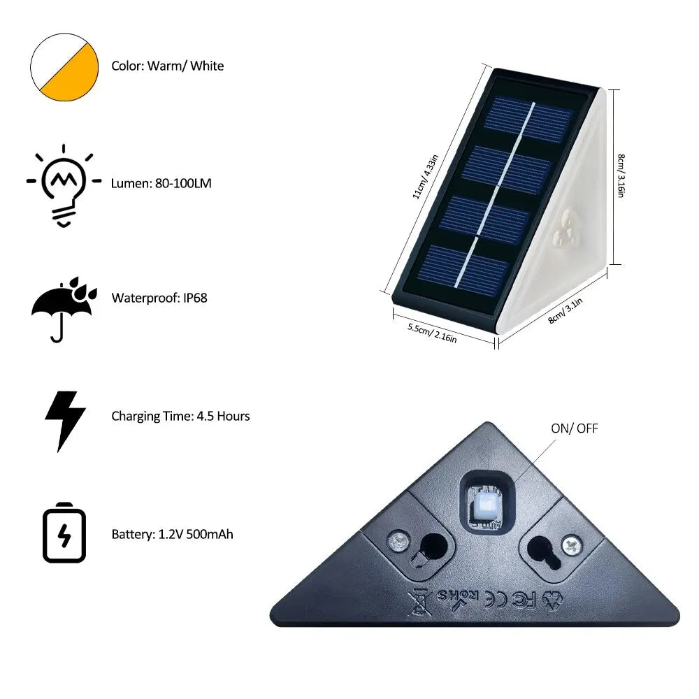 Outdoor Solar Step Lights