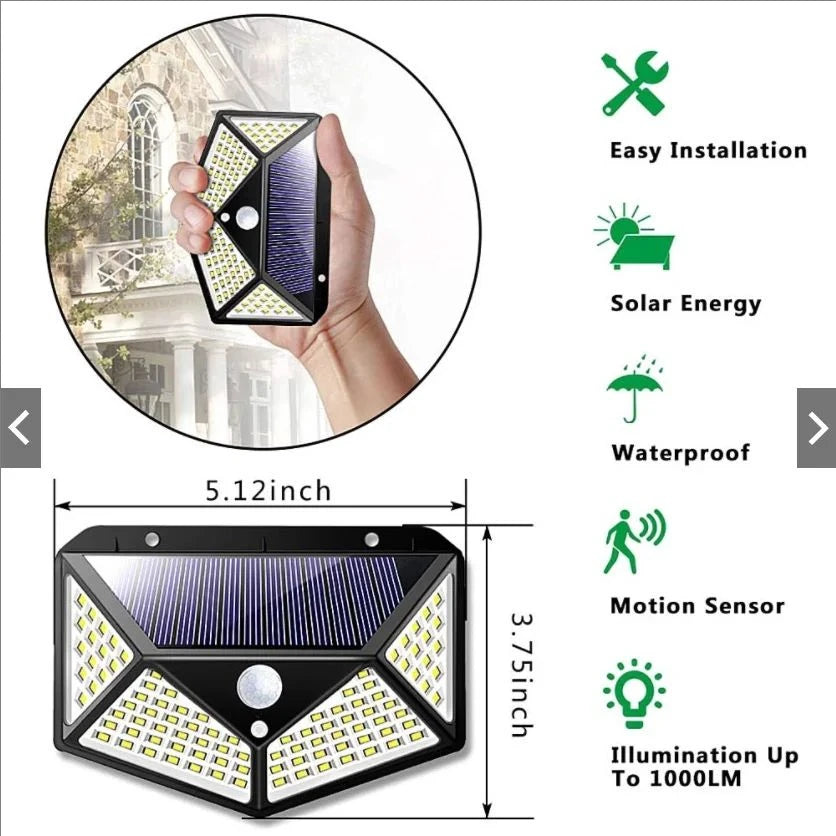 100LED Solar Motion Flood Light