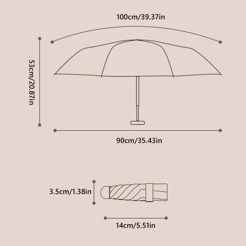 Xiaomi Ultra Compact Mini Umbrella: Your Pocket-Sized Sun & Rain Shield.