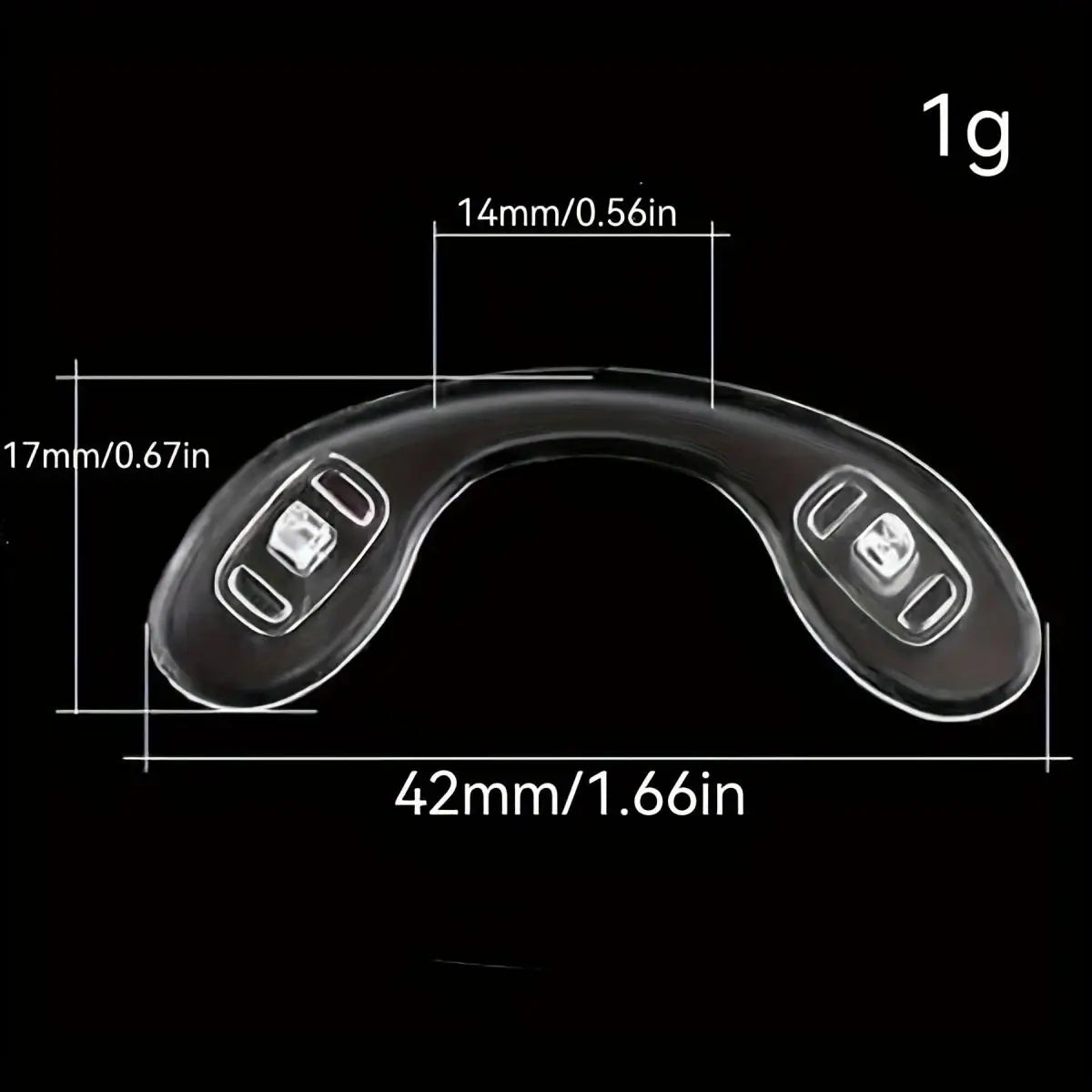 Ultra-Soft Silicone Nose Pads: Instant Comfort & Anti-Slip Security.