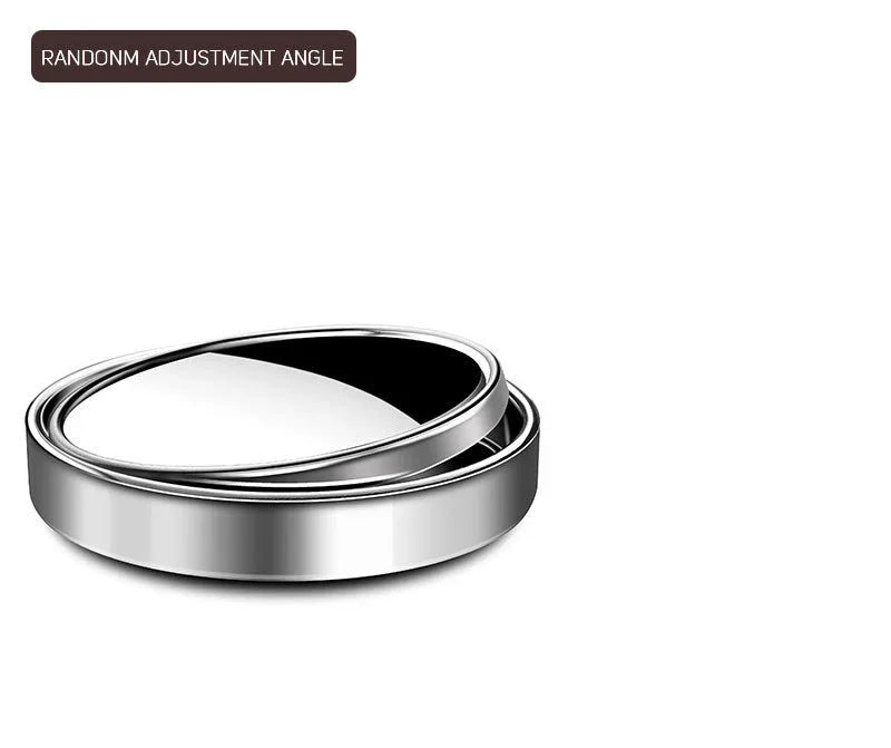 2Pcs Round Frame Convex Blind Spot Mirror