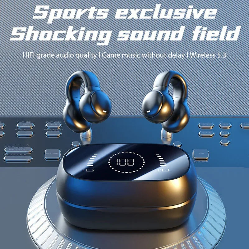 M47+ Bone Conduction Sport Earbuds 2025: Open-Ear Sound, Secure Fit.