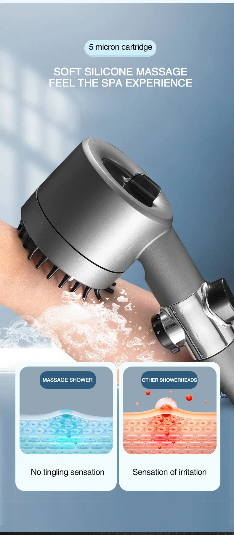 High-Pressure Filter Shower Head