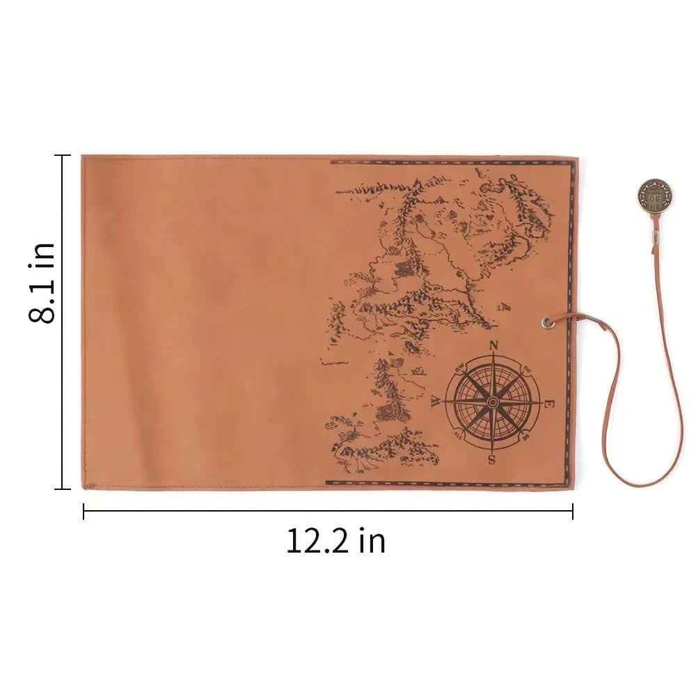 Vintage Treasure Map Pencil Roll: The Perfect Roll-Up Organizer.