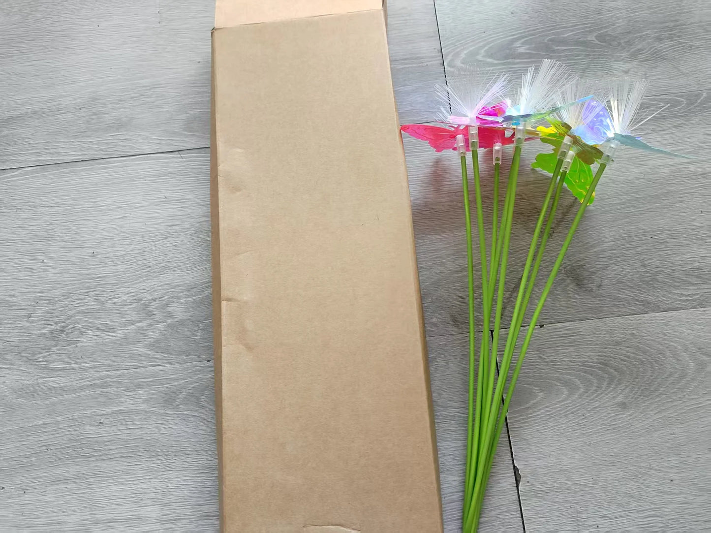 6LED Solar Butterfly Fiber Optic Light