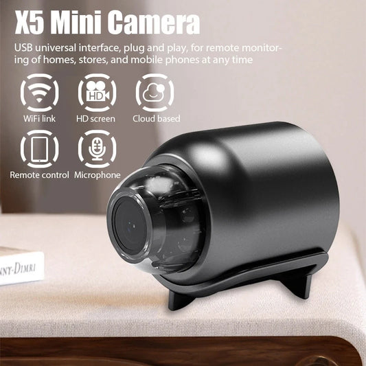 1080P HD Mini WiFi Camera – Night Vision & Remote Monitoring