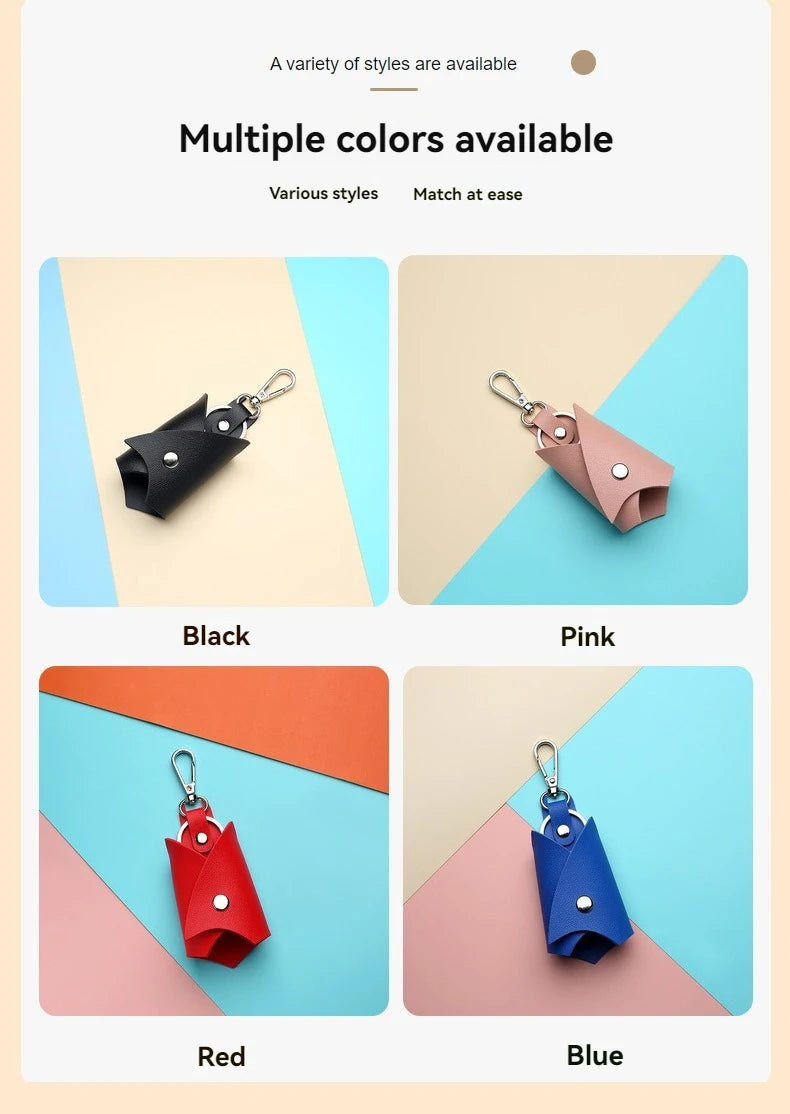 PU Leather Keychain Pendant: The Essential Key Organizer & Protector.