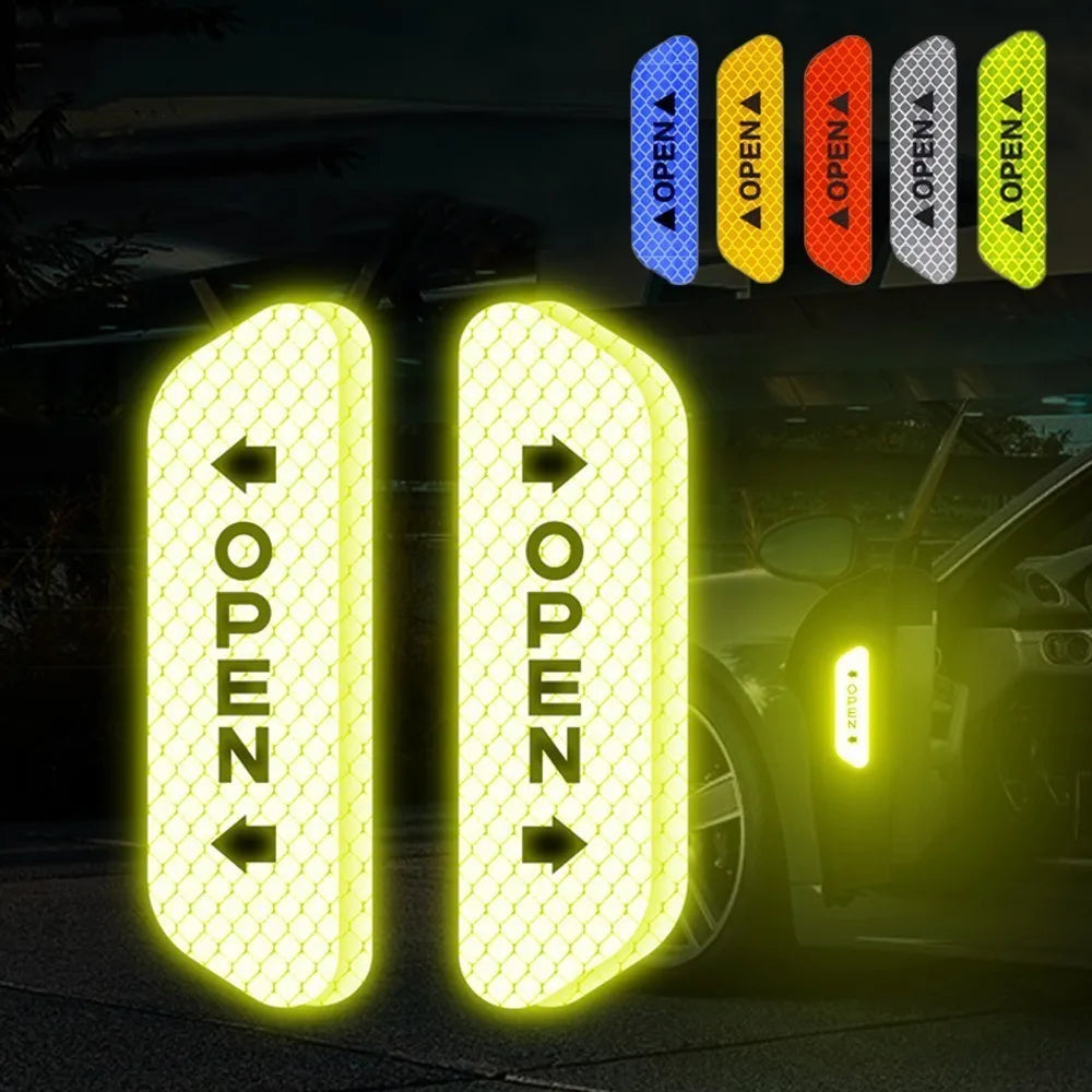 4PCS Reflective Car Door Stickers