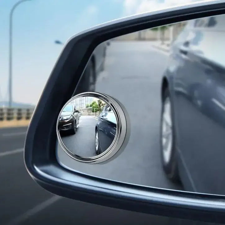 2Pcs Round Frame Convex Blind Spot Mirror