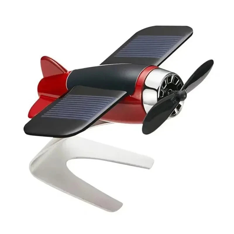 Solar-Powered Airplane Ornament: The Moving Desktop & Car Accent.