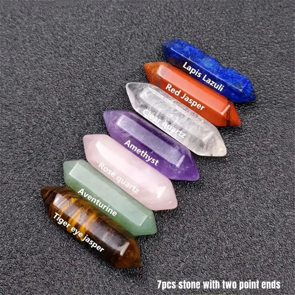 14-Piece Pointed Chakra Healing Crystal Set