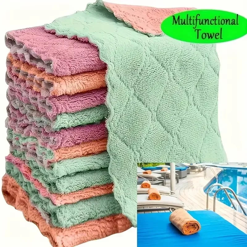 Ultra-Absorbent Microfiber Kitchen Towels: The Ultimate Cleaning Cloth.