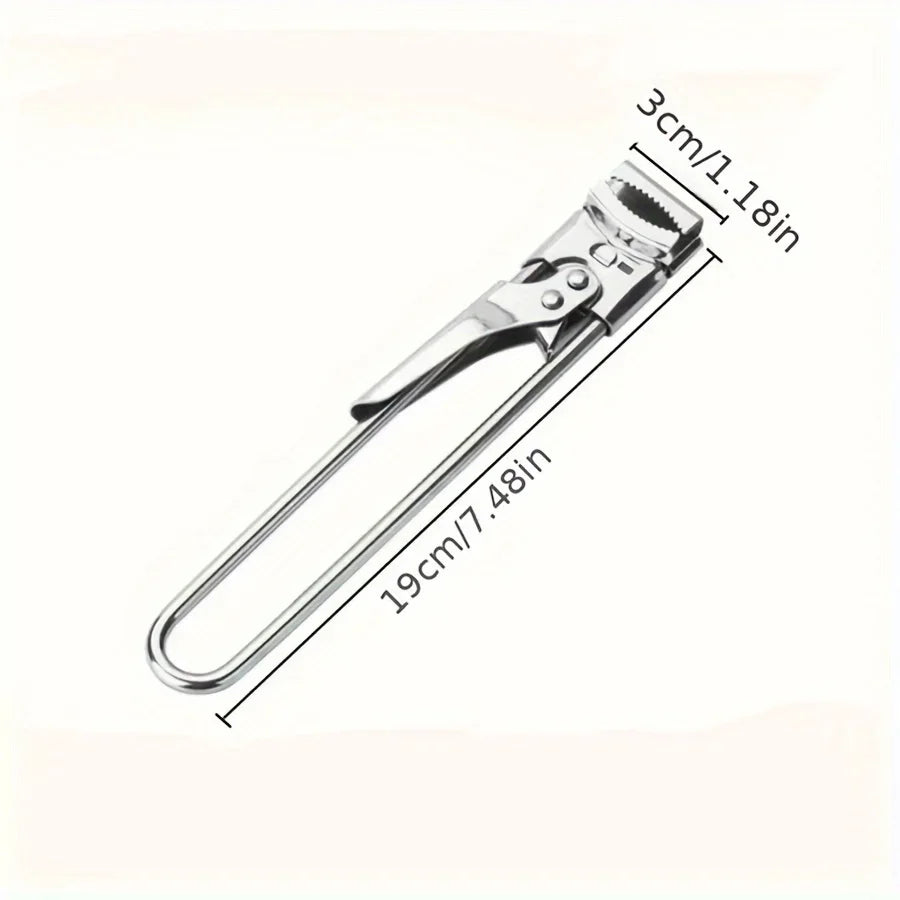 Adjustable Stainless Steel Can Opener: The Ultimate Jar & Bottle Grip.