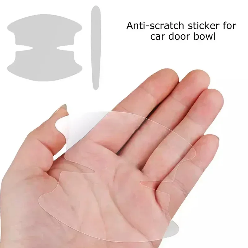 8PCS Universal Car Door Handle Protectors: Invisible Shield for Your Ride.