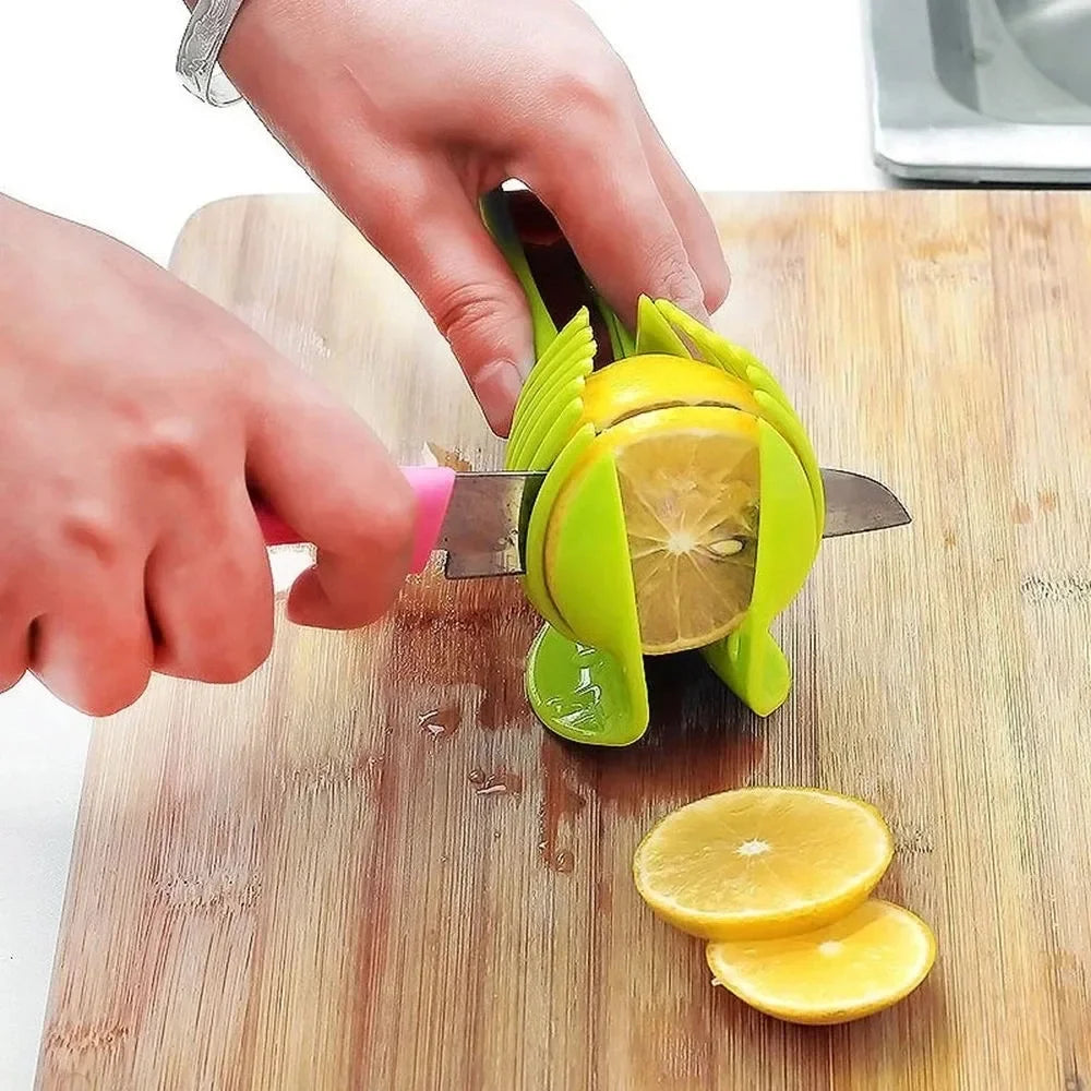 Handheld Fruit & Veggie Slicer Clip – Quick & Easy Cutting