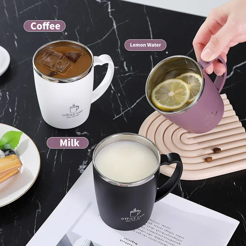 Leak-Proof & Insulated Coffee Cup with Handle.