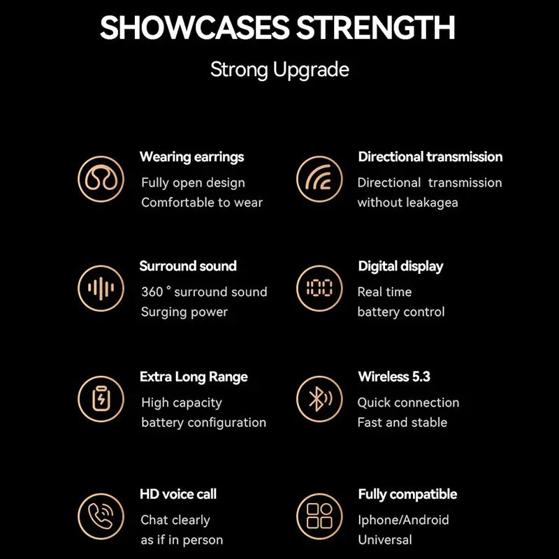 M47+ Bone Conduction Sport Earbuds 2025: Open-Ear Sound, Secure Fit.