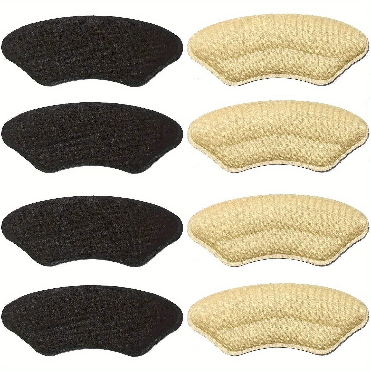 8-Pack Heel Pads: Instant Fit & All-Day Comfort for Any Shoe.