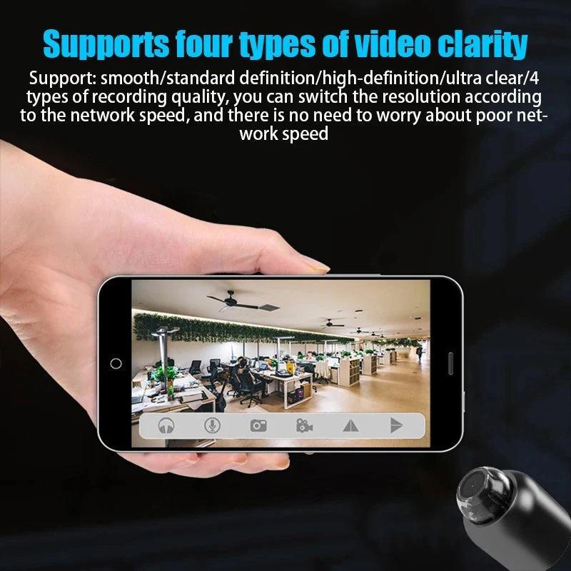1080P HD Mini WiFi Camera – Night Vision & Remote Monitoring