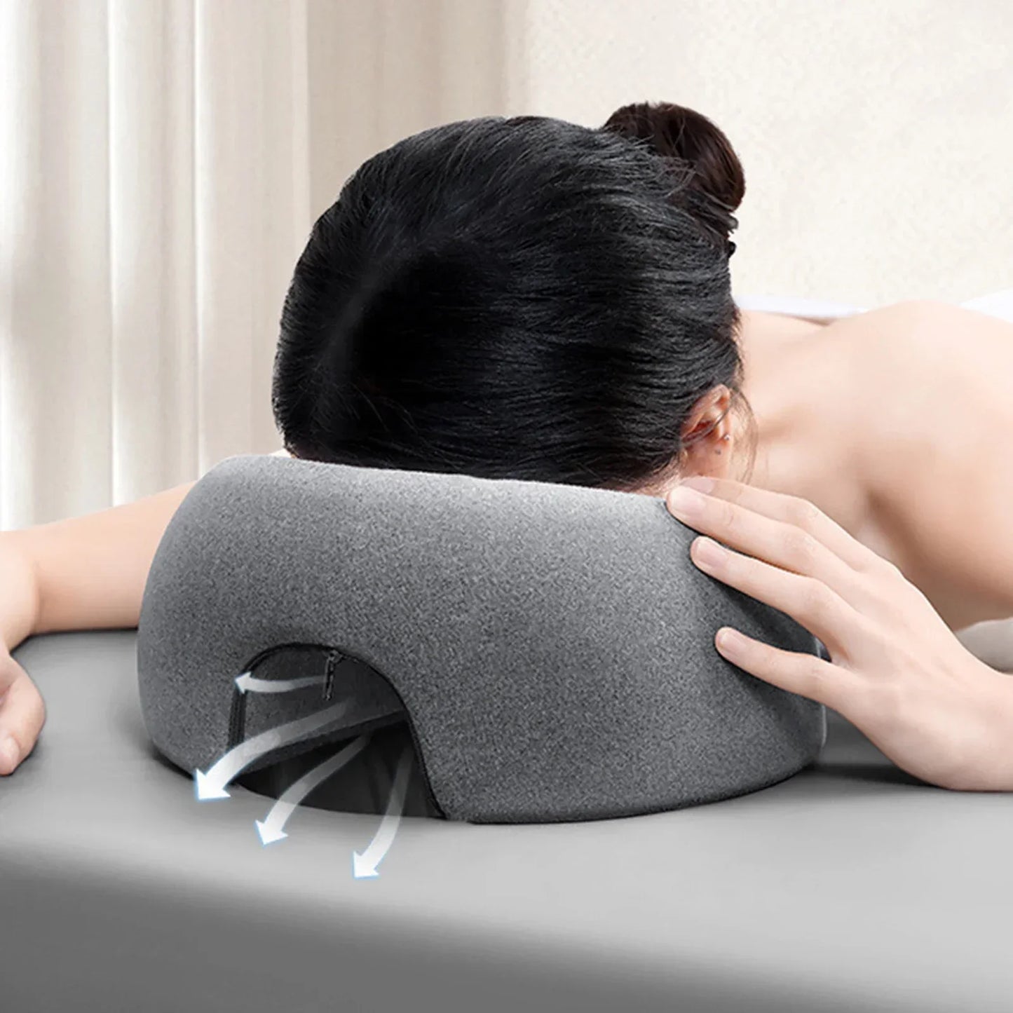 Ergonomic Face Down Pillow: Nap, Relax, & Restore.