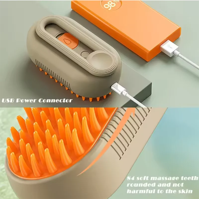 2-in-1 Pet Grooming & Massage Brush