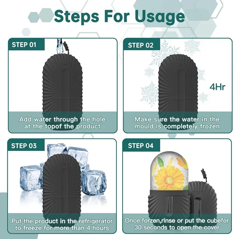 Ice Face Roller – Refreshing Silicone Mold for Glowing Skin