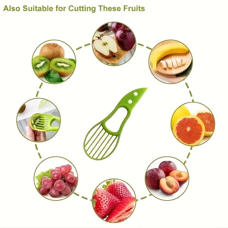 3-in-1 Avocado Slicer – Cut, Pit & Scoop with Ease