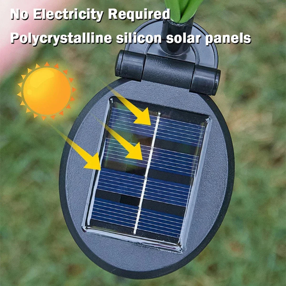 6LED Solar Butterfly Fiber Optic Light