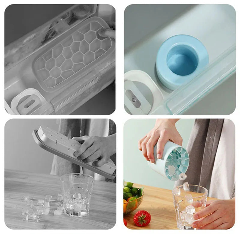Silicone Ice Cube Mold – Easy DIY Ice Maker for Home & Bar