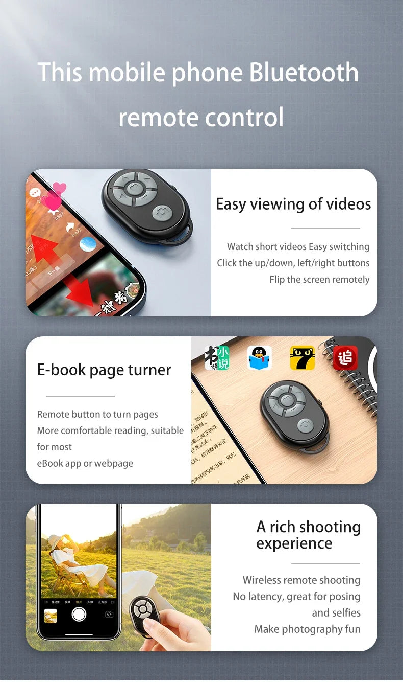 Bluetooth Camera Remote: The Ultimate Selfie & Vlogging Companion.