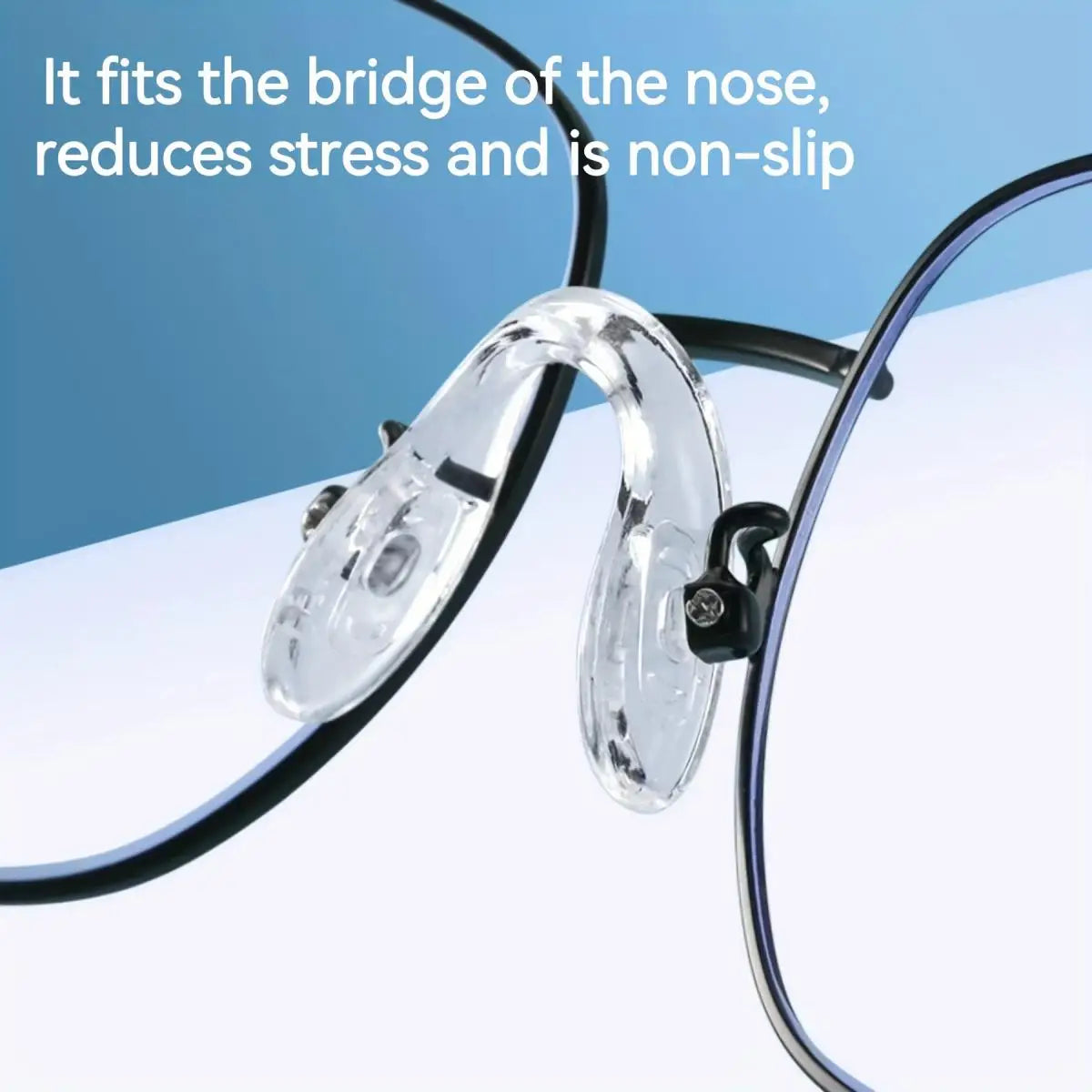Ultra-Soft Silicone Nose Pads: Instant Comfort & Anti-Slip Security.
