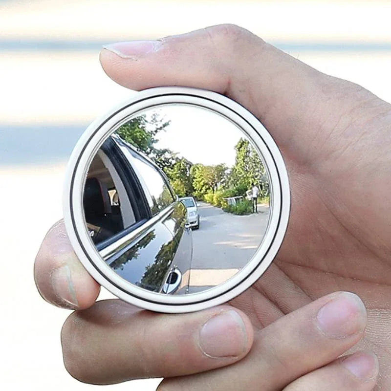 2Pcs Round Frame Convex Blind Spot Mirror